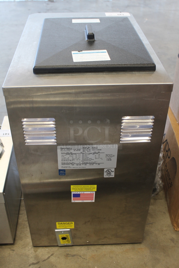 BRAND NEW SCRATCH AND DENT! 2023 SaniServ A7091H Stainless Steel Commercial Countertop Air Cooled Single Flavor Frozen Beverage Machine. 208-230 Volts, 1 Phase.  - Image 5 of 6