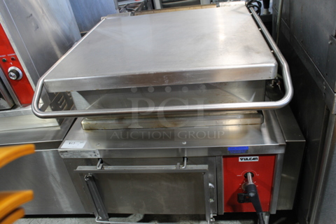 Vulcan G30 Stainless Steel Commercial Natural Gas Powered Floor Style Braising Pan. 90,000 BTU. 