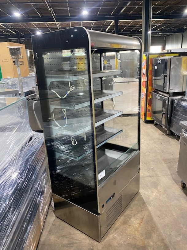 Sifa Commercial Refrigerated Open Grab-N-Go Display Case! With Pull Down Front Cover! Solid Stainless Steel! MODEL: GAEP6L096N0710 220V! - Image 2 of 5