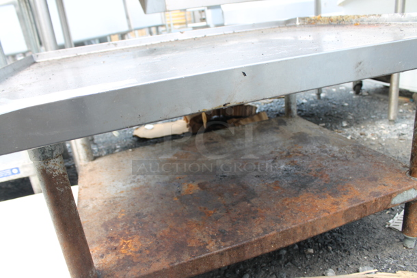 Stainless Steel Commercial Equipment Stand w/ Metal Under Shelf. - Image 3 of 4