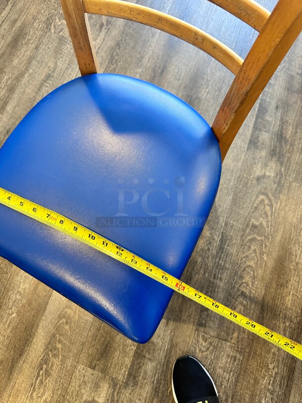 Clean! HERCULES Series Vertical Slat Wood Color Restaurant Chair
16x16x36 - Image 3 of 5