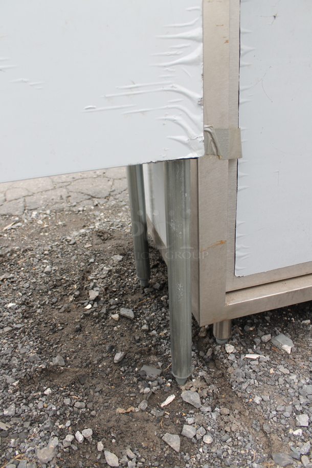 BRAND NEW SCRATCH AND DENT! Krowne 18-42R Stainless Steel 2 Bay Back Bar Sink w/ Left Side Drain Board and Back Splash. Bays 10x14x9.5. Drain Board 24.5x16 - Image 5 of 5