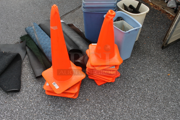 ALL ONE MONEY! Lot of Various Items Including Orange Cones and Poly Bins. (outside shed) - Image 4 of 5