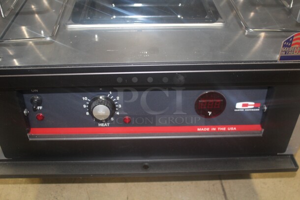NEW! Carter Hoffmann Model HBF5A2GM-2 Commercial Hotlogix Half Size Heated Holding Cabinet On Casters. 24.5x29.5x31.5. 120V/60Hz.  - Image 2 of 7