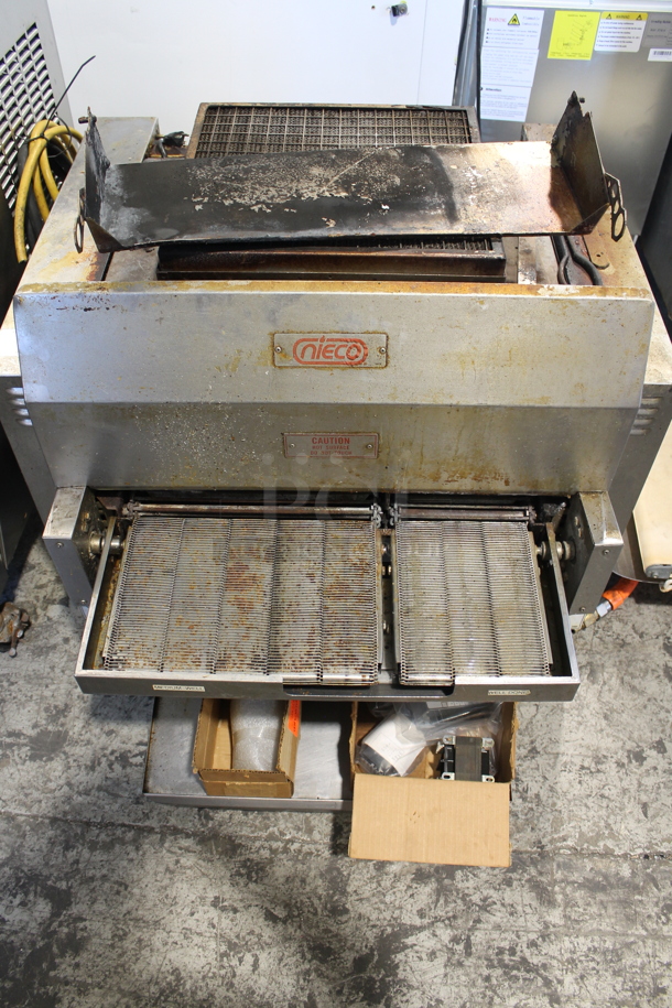 2018 Nieco JF63-2G Stainless Steel Commercial Countertop Natural Gas Powered BroilVection Conveyor Charbroiled Burger Grill. - Image 1 of 9