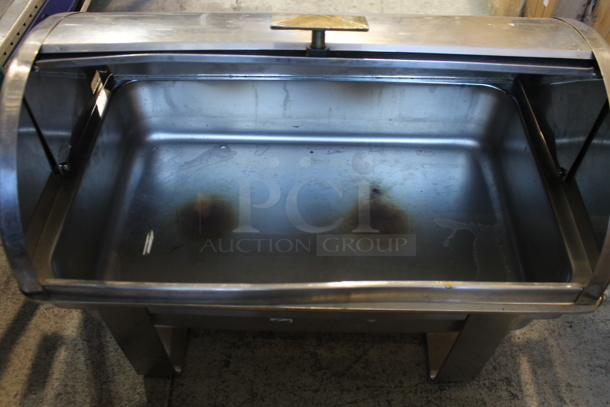 Metal Countertop Chafing Dish w/ Rolling Lid. - Image 3 of 4