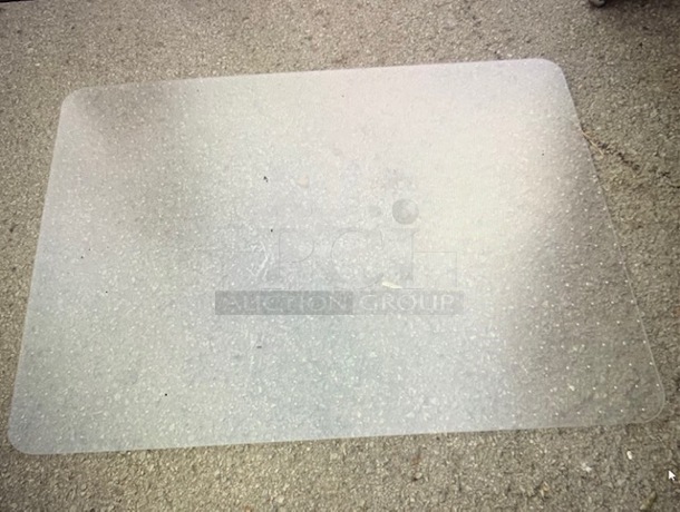 One 48X36 Clear Poly Chair Pad.