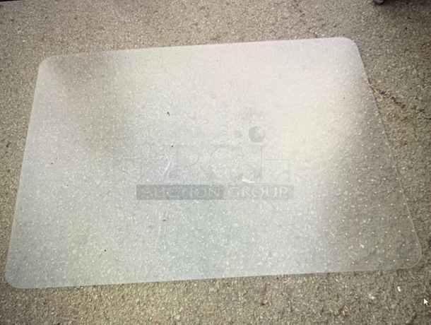 One 48X36 Clear Poly Chair Pad. - Image 1 of 1