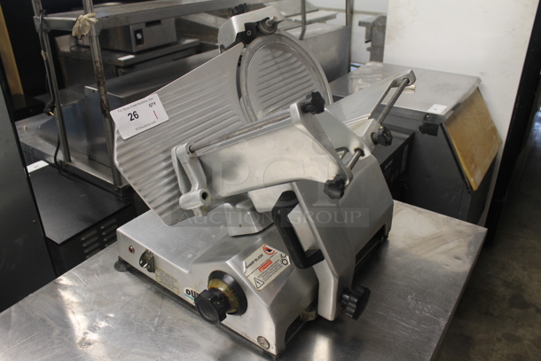 Univex 7512 Stainless Steel Commercial Countertop Meat Slicer w/ Blade Sharpener. 115 Volts, 1 Phase. Tested and Working! - Image 2 of 5