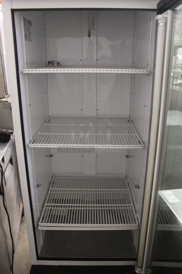 True GDM-23 Metal Commercial Single Door Reach In Cooler Merchandiser w/ Poly Coated Racks. 115 Volts, 1 Phase. Tested and Powers On But Does Not Get Cold - Image 6 of 7