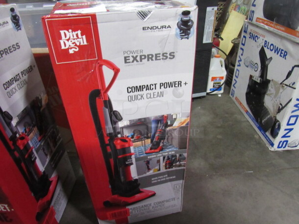One Dirt Devil Power Express Vacuum.