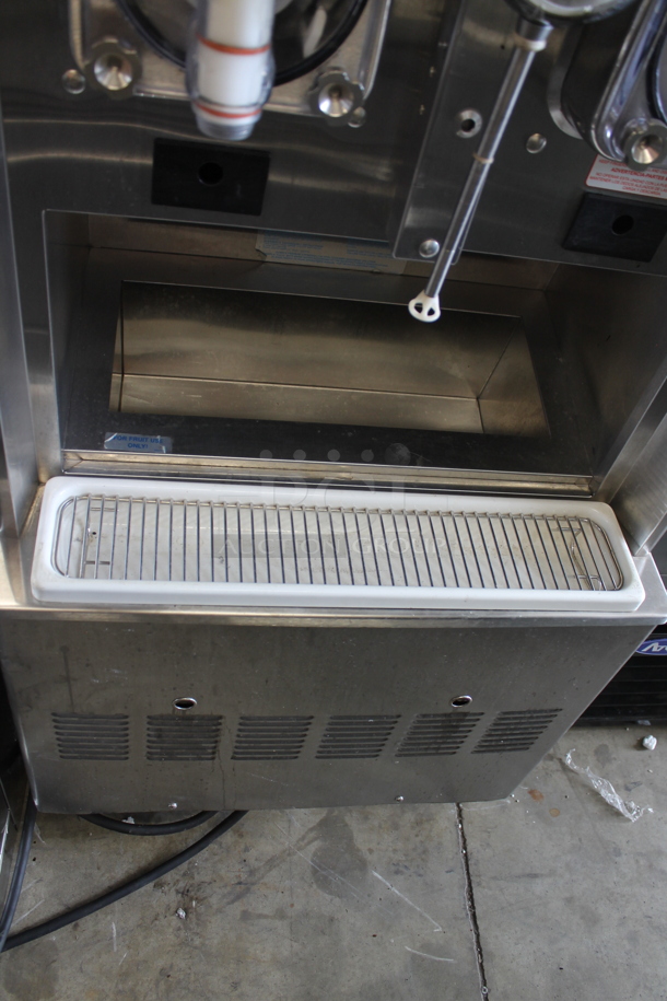 2013 Taylor 342D-27 Stainless Steel Commercial Floor Style Air Cooled 2 Flavor Frozen Beverage Machine w/ Drink Mixer Attachment on Commercial Casters. 208-230 Volts, 1 Phase. - Image 4 of 8