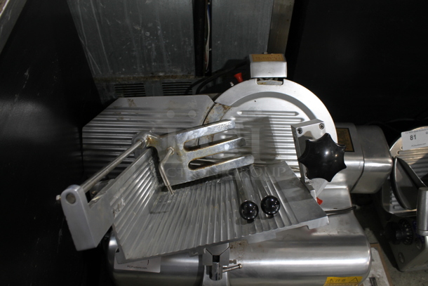 Aishiqi YQR-320 Stainless Steel Commercial Countertop Automatic Meat Slicer w/ Blade Sharpener. 115 Volts, 1 Phase. Cannot Test Due To Plug Style - Image 3 of 7
