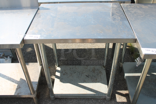 Stainless Steel Table w/ Under Shelf. - Image 1 of 2