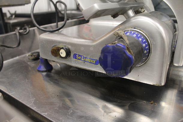 Sir Lawrence Stainless Steel Commercial Countertop Meat Slicer. 115 Volts, 1 Phase. Tested and Working! - Image 4 of 5