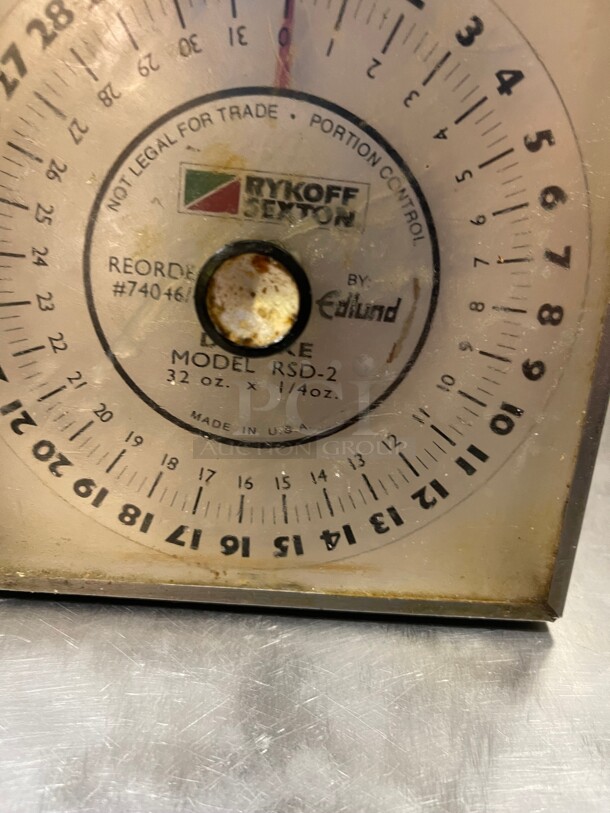 Working! Edlund RsD-2 Commercial Rotating Scale 32 oz x 1/4 oz, Dial Type, w/ Air Dashpot NSF Tested and Working! 8x8x9 - Image 5 of 7