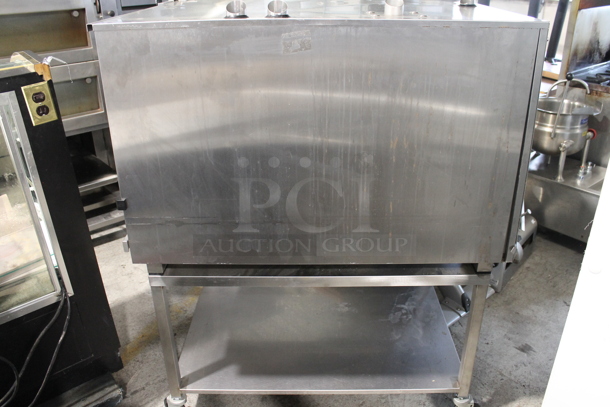 Convotherm C4eT 6.20 GS - N Stainless Steel Commercial Natural Gas Powered Combination Convection Oven on Stainless Steel Equipment Stand w/ Commercial Casters. 68,200 BTU. - Image 8 of 10