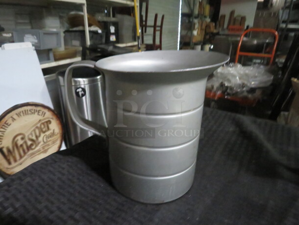One Vollrath 2 Quart Aluminum Measurer. #68351 - Image 1 of 1