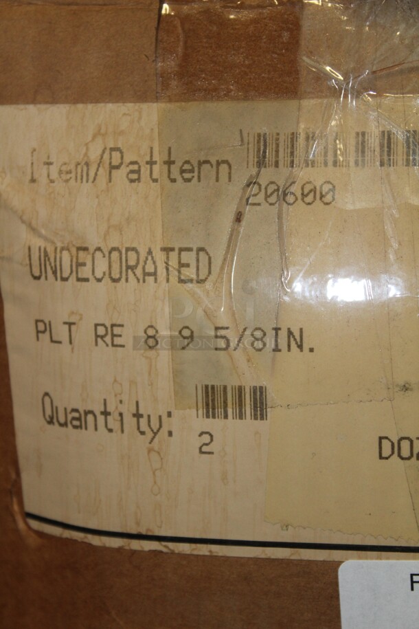 NEW IN BOX! 3 Boxes (24 Count Each) Homer Laughlin 9 5/8" Plates. 72X Your Bid!  - Image 2 of 3