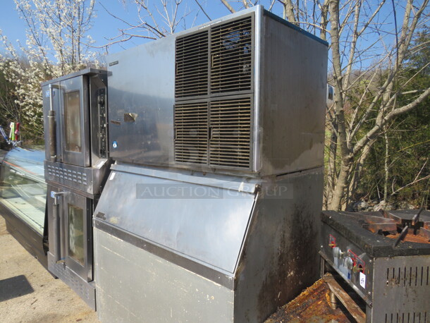 One Hoshizaki Ice Maker And Bin. Model# KM-1301SAH. 208/230 Volt. Unable To Test. 48X34X79 - Image 2 of 3