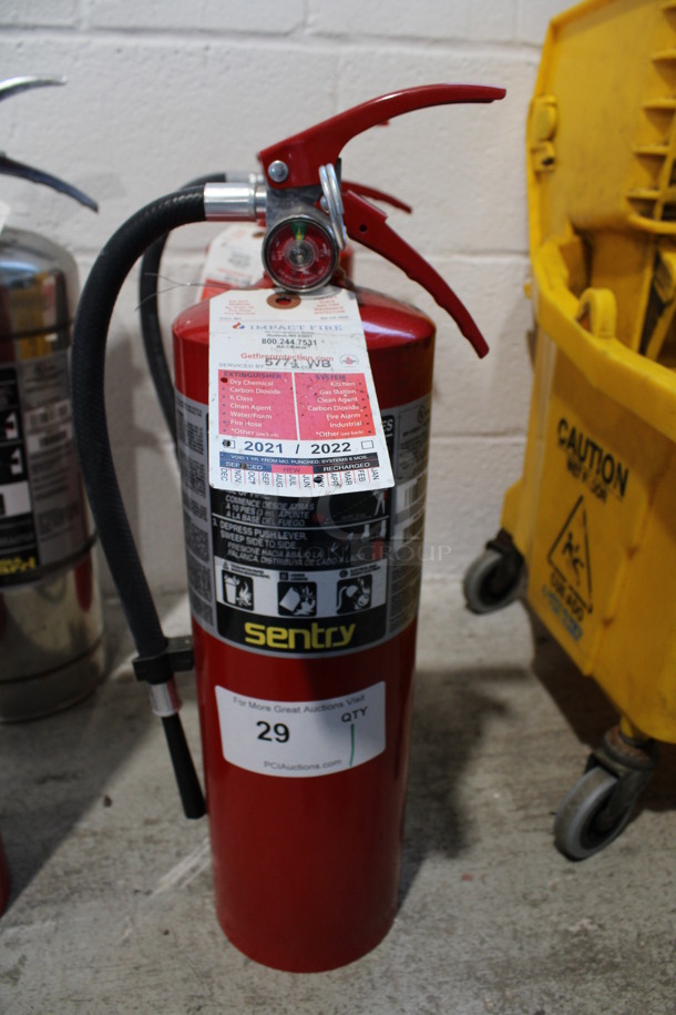 Sentry Dry Chemical Fire Extinguisher. 5x7x20