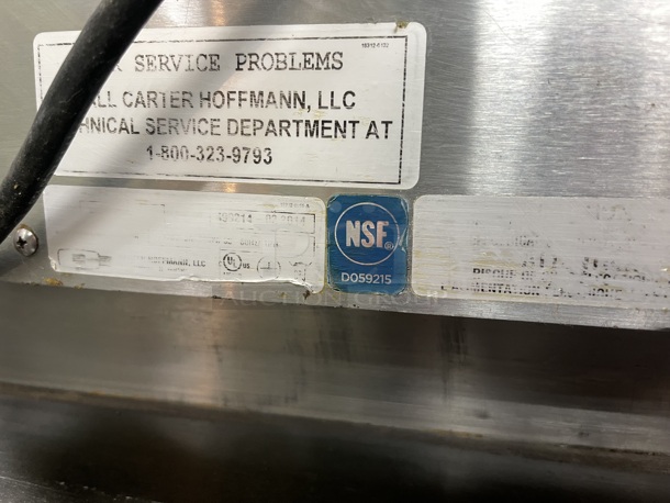 Carter Hoffmann Commercial hot holding box  115 volt Tested and Working Carter-Hoffmann MC212GS-2T 24.38"W Freestanding Warming Unit w/ (2) 18" Compartments, 120v - Image 7 of 8