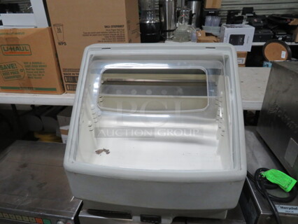One Lowe Refrigerated Gelato Display Case. Model# STARLET. 115 Volt. 24X22X22