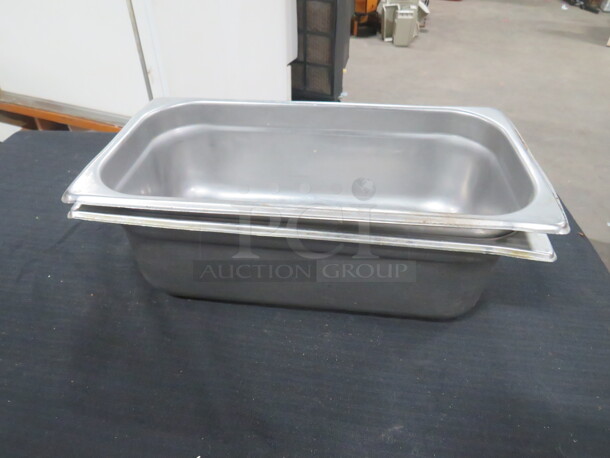 1/3 Size 4 Inch Deep Hotel Pan. 2XBID - Image 1 of 1