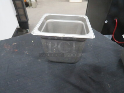 One 1/6 Size 6 Inch Deep Hotel Pan.