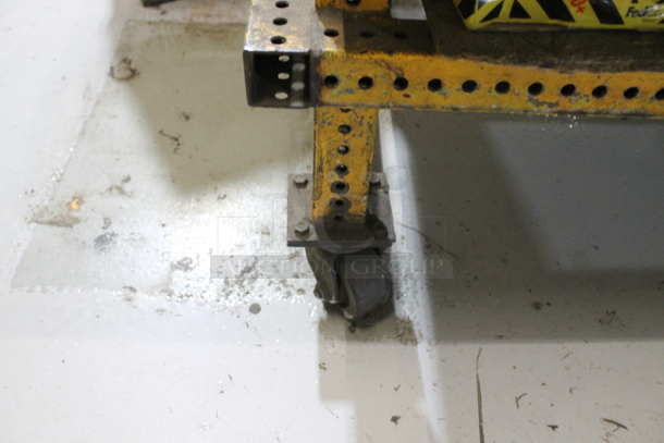 Metal Table w/ Under Shelf, Contents on Commercial Casters and Office Chair. - Image 10 of 10