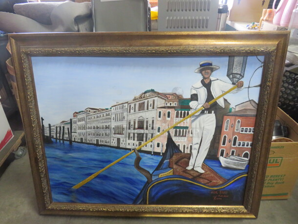 One 47X37 Framed  Picture. - Image 1 of 1