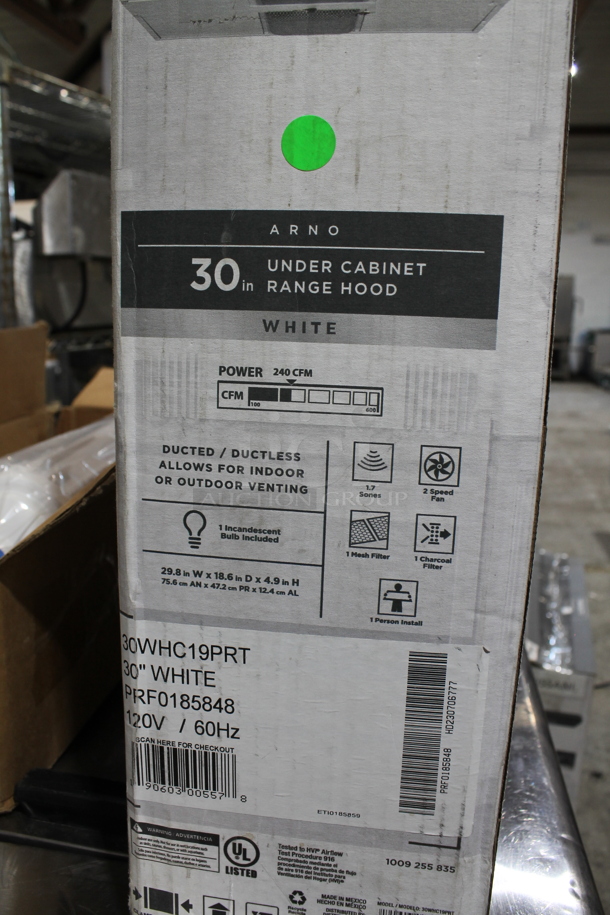 BRAND NEW IN BOX! Vissani 30BLC19PRT PRF0185848 Range Hood. 120 Volts, 1 Phase.  - Image 5 of 7