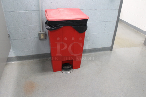 ALL ONE MONEY! ROOM LOT of Various Items Including Trash Can, Grab Bars, Toilets, Stalls, Lockers and Mirror. BUYER MUST REMOVE. - Image 3 of 12