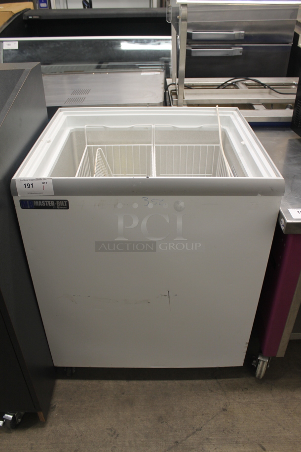 Master-Bilt EK26 Derby+ Commercial Electric Vertical White Freezer With Polycoated Shelves. 120V. Tested and Working! - Image 1 of 8