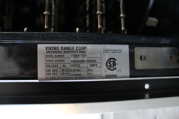Viking VES0107CSS Stainless Steel Electric Powered Convection Oven. 208/240 Volts, 1 Phase.   - Image 7 of 7
