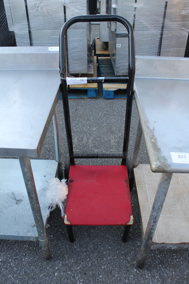Black Metal Chair Dolly. - Image 1 of 3