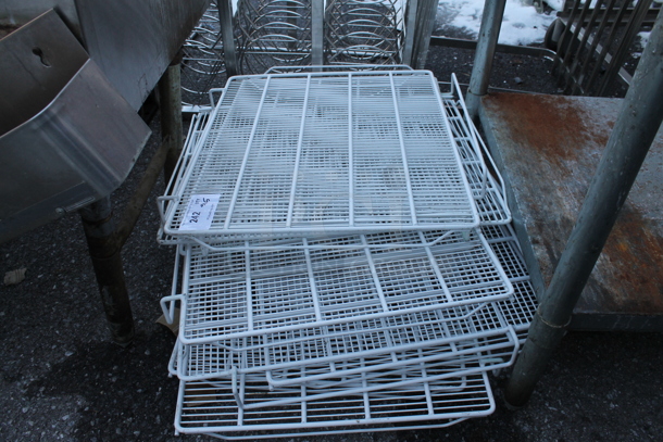 ALL ONE MONEY! Lot of White Poly Coated Racks for Coolers and Freezers - Item #1098233