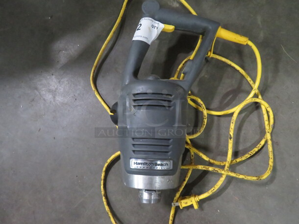One Hamilton Beach Immersion Blender. Model# HM1012. 120 Volt. 800 Watt.  - Image 1 of 1