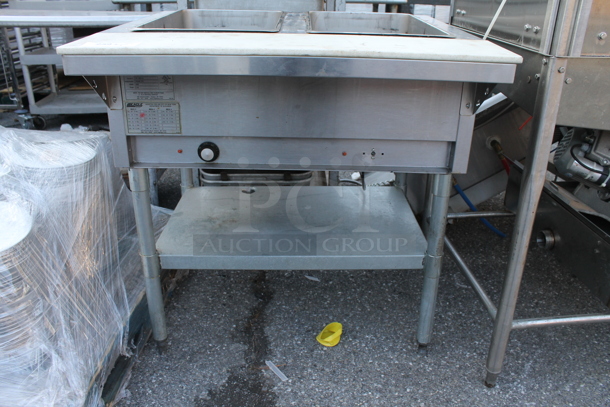 Eagle DHT2-120 Stainless Steel Commercial Electric Powered 3 Bay Steam Table. 120 Volts, 1 Phase. Tested and Does Not Power On - Image 2 of 4