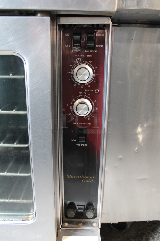 2 Southbend Marathoner Gold Stainless Steel Commercial Natural Gas Powered Full Size Convection Ovens w/ View Through Doors, Metal Oven Racks and Thermostatic Controls. 2 Times Your Bid! - Image 6 of 9
