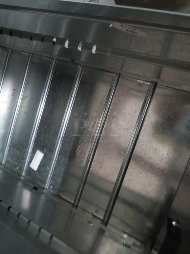 One 2 Drawer Metal File Cabinet. 15X22X28 - Image 2 of 2