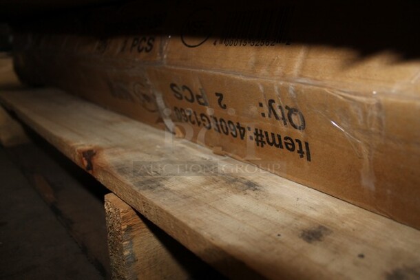 2 BRAND NEW SCRATCH AND DENT! Regency 460EG1260 12" x 60" NSF Green Epoxy Wire Shelf. 2 Times Your Bid! - Image 3 of 5