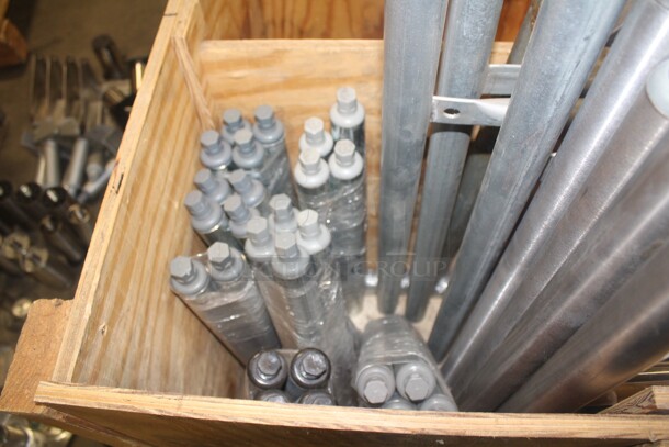 ALL ONE MONEY! Wooden Bin Full Of Various Equipment Legs  - Image 3 of 7