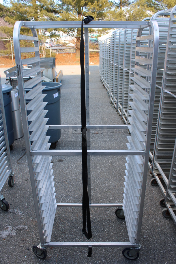 Metal Commercial Pan Transport Rack on Commercial Casters. 28x18x64