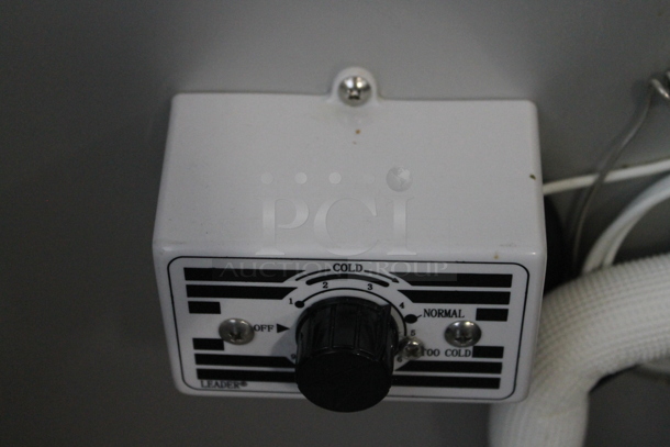 2017 Leader LM36 S/C Stainless Steel Commercial Sandwich Salad Prep Table Bain Marie Mega Top on Commercial Casters. 115 Volts, 1 Phase. Cannot Test - Unit Trips Breaker
 - Image 8 of 10