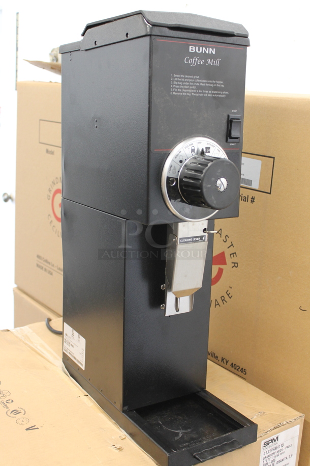 2022 Bunn G3 HD Metal Commercial Countertop Coffee Bean Grinder. 120 Volts, 1 Phase. Tested and Working!
 - Image 5 of 6