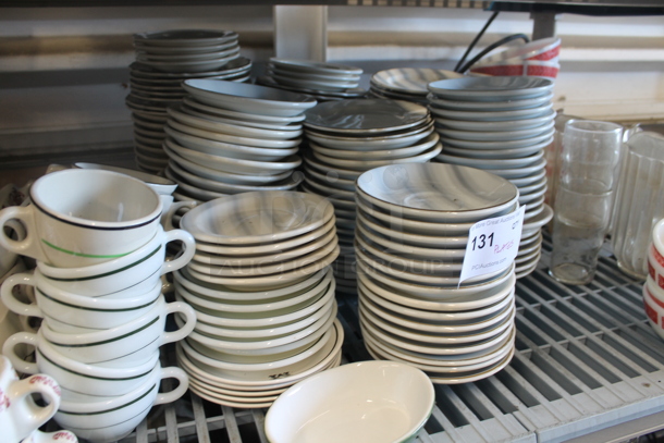 ALL ONE MONEY! Lot of Various White Ceramic Plates and Saucers - Image 3 of 4