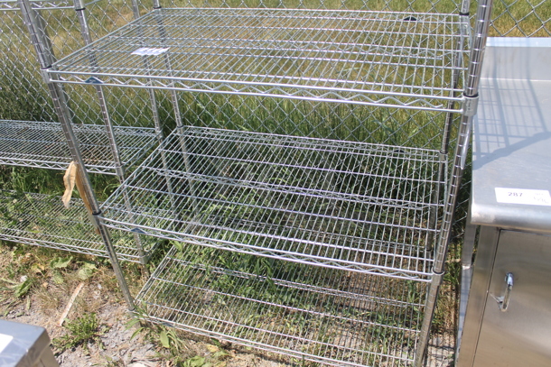 Commercial Stainless Steel Open Utility Shelf With Metro Style Shelving. BUYER MUST DISMANTLE. PCI CANNOT DISMANTLE FOR SHIPPING. PLEASE CONSIDER FREIGHT CHARGES. - Image 3 of 4