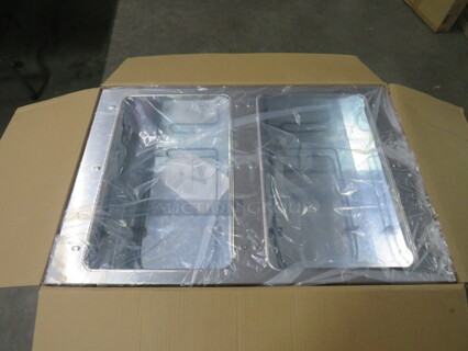 One NEW Adcraft 2 Well Electric Steam Table With under Shelf. Model# ST/120-2. Assembly Required