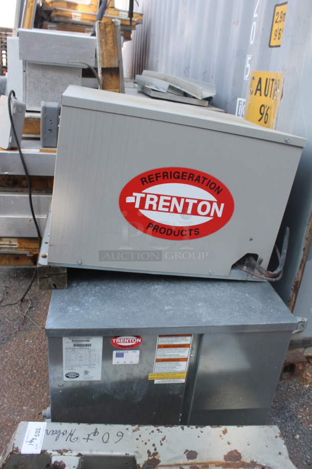 2 Arctic Walk In Boxes That Make One Combo Box w/ Russell AE26-75B 208/230 Volt, 1 Phase Evaporator, Commercial Evaporator, Trenton Compressor and Trenton TEZA020L8-HS2B-F 208-230 Volt, 1 Phase Compressor. Cooler Is 8'x12' and Freezer Is 8'x8'. 2 Times Your Bid! - Image 10 of 12